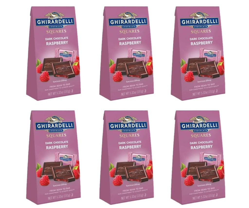 Dark Chocolate Raspberry Squares, 5.32 Oz Bag (Pack of 6) A69146
