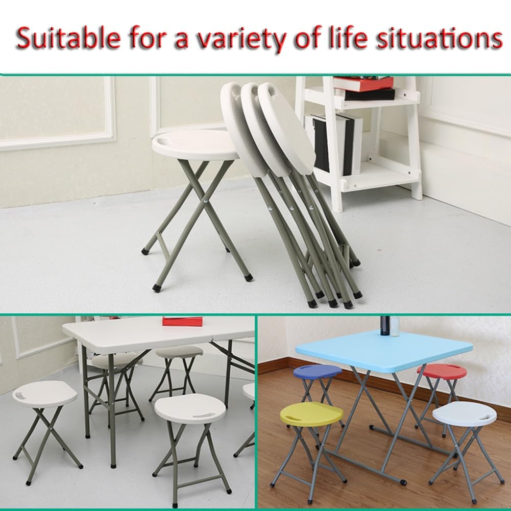 Black 18 Inch Folding Stool with Handle M124