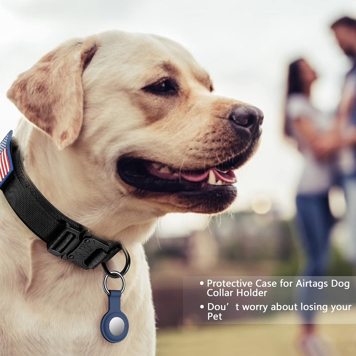 Adjustable Nylon Tactical Dog Collar with Control Handle A91041
