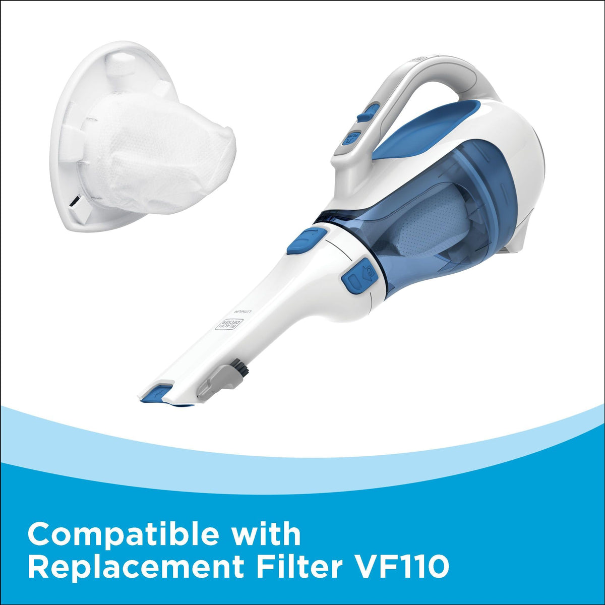 Cordless Handheld Vacuum with Rotating and Extendable Nozzle B836733