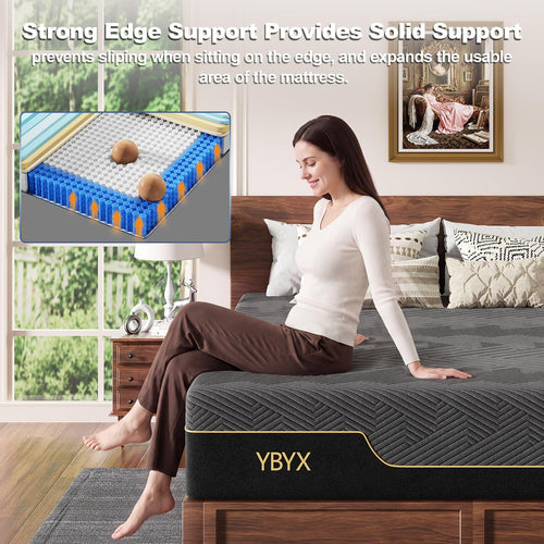 12 Inch Full Size Hybrid Mattress with Memory Foam R9480