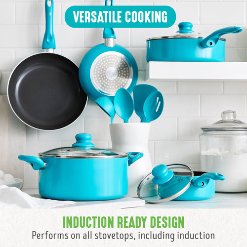 12 Piece Ceramic Nonstick Cookware Set U647