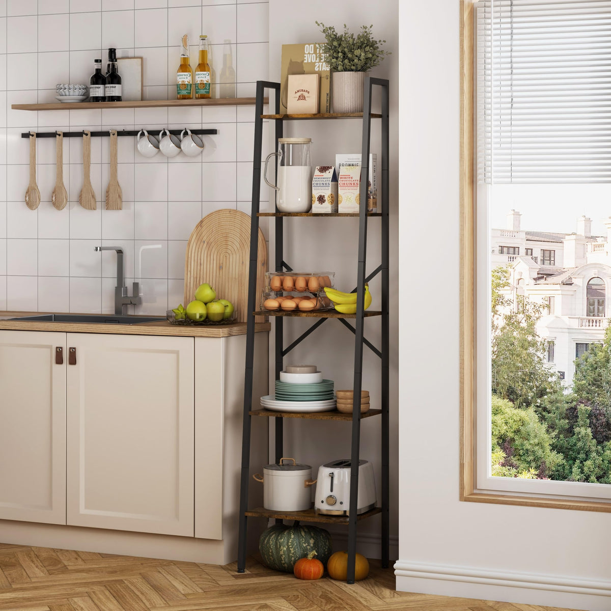 5-Tier Metal Ladder Bookshelf X43120