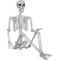 5.9ft Halloween Life Size Skeleton Plastic Human Bones with Movable Joints C636497