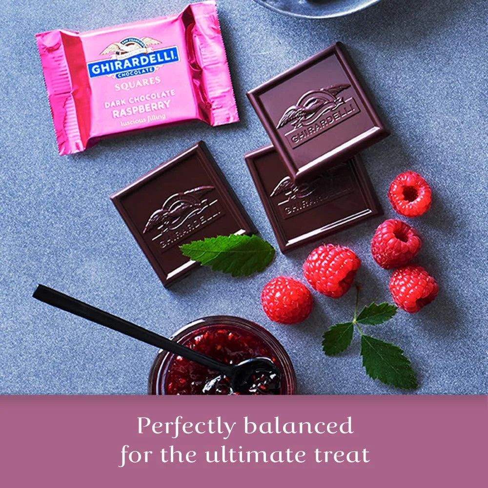 Dark Chocolate Raspberry Squares, 5.32 Oz Bag (Pack of 6) A69146